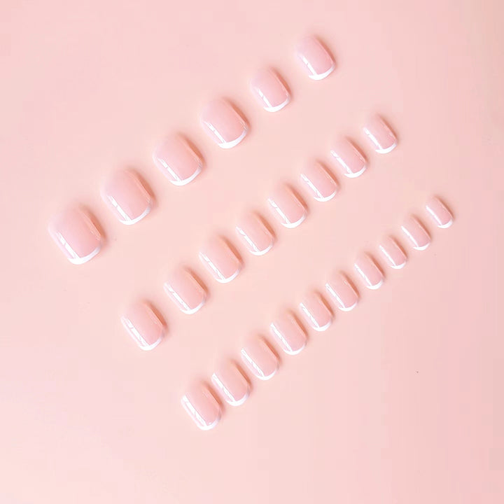 Nail art set with elegant French design Kalsten