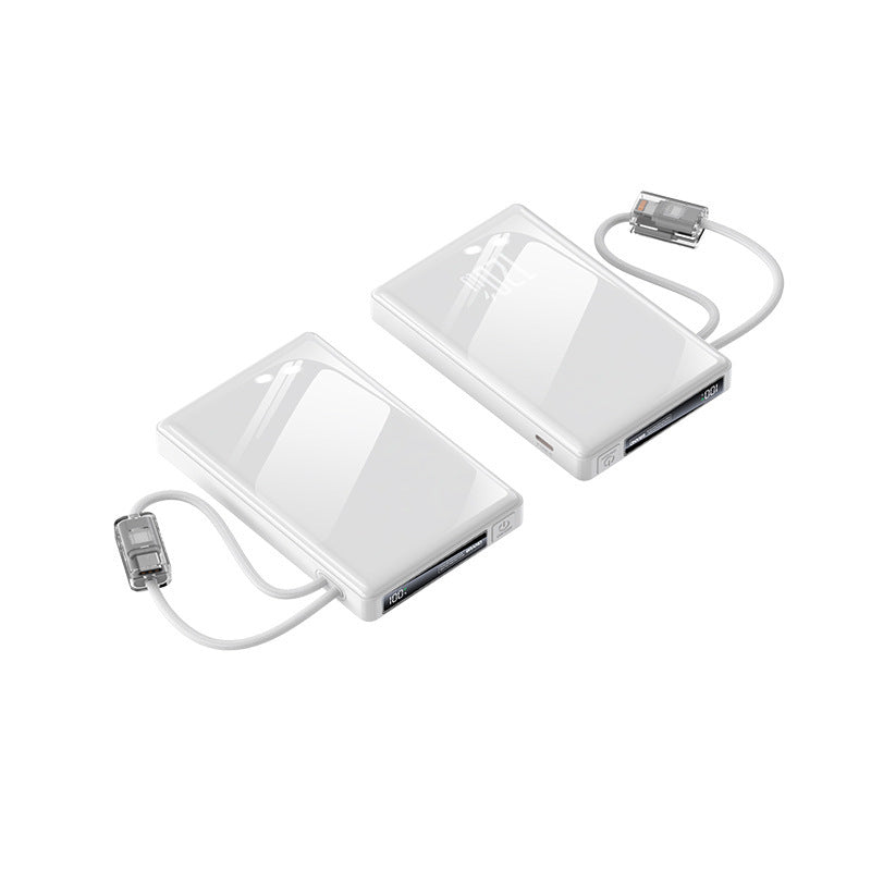 Portable power bank with integrated cables and state-of-the-art fast charging function Kalsten