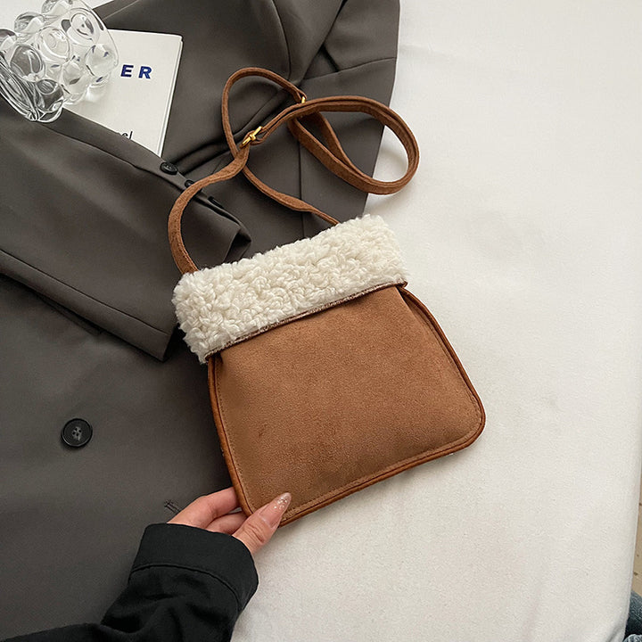 Chic Faux Fur Trim Crossbody Bag Kalsten