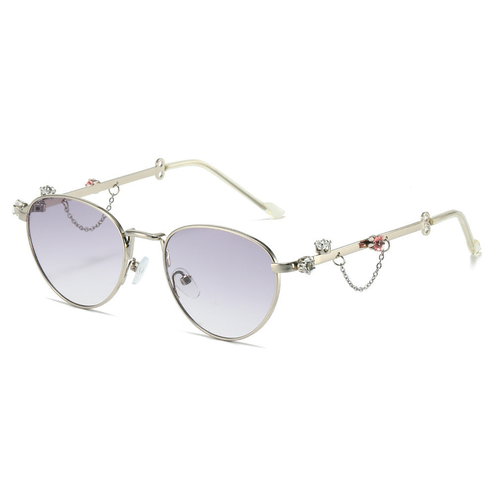 Decorative Rhinestone Cat-Eye Sunglasses Kalsten