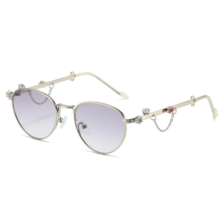 Decorative Rhinestone Cat-Eye Sunglasses Kalsten