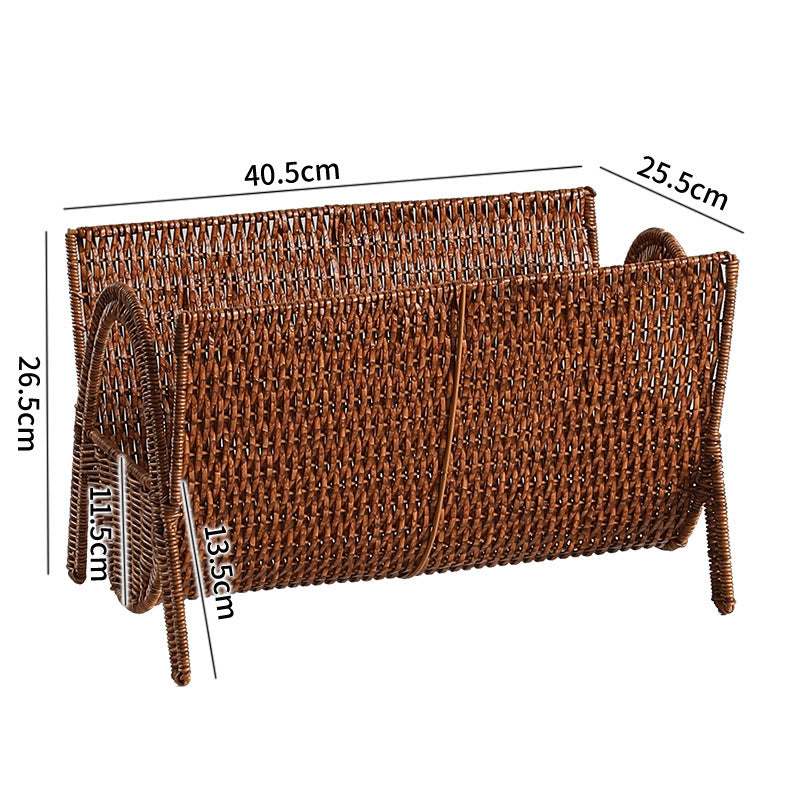 Handwoven Rectangular Magazine Holder Kalsten
