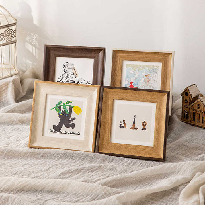 Artistic Framed Yoga Illustration