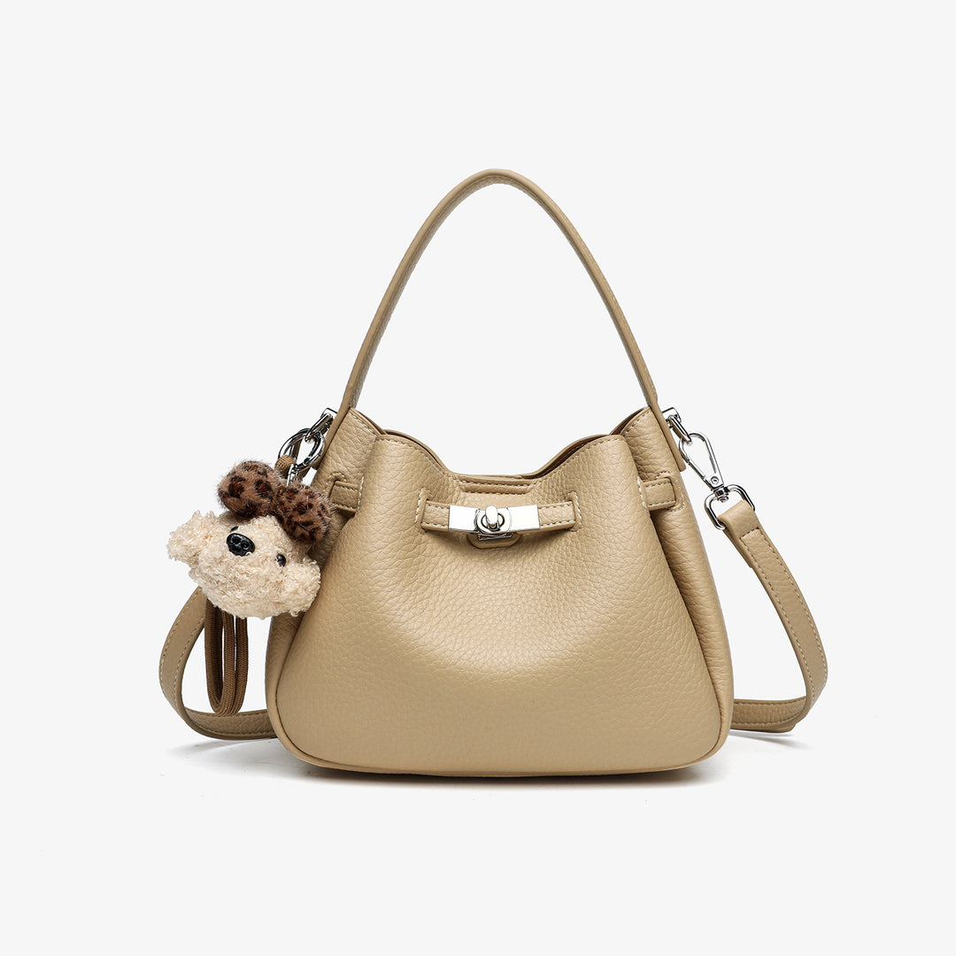 Chic Textured Bucket Handbag