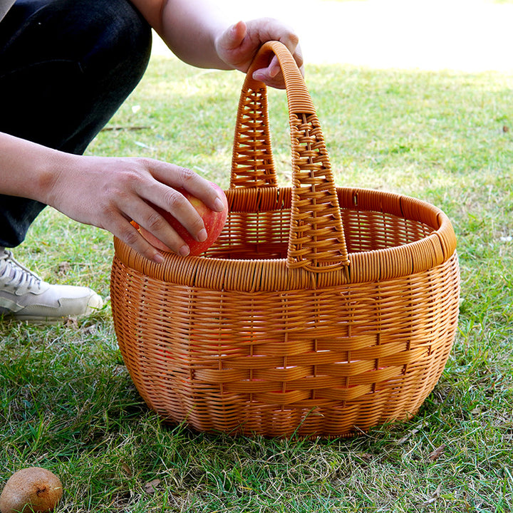 Handwoven Wicker Utility Basket Kalsten