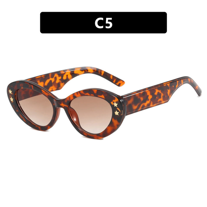 Ladies Cat-Eye Sunglasses with Luxurious Plastic Frame and Decorative Accents Kalsten
