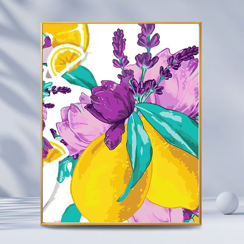 Citrus-Inspired Graphic Art Print Kalsten