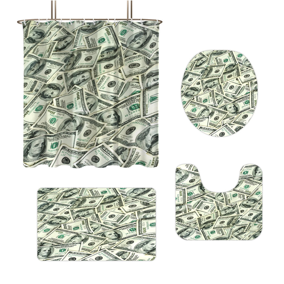 Digital Dollar Bill Bathroom Set Kalsten