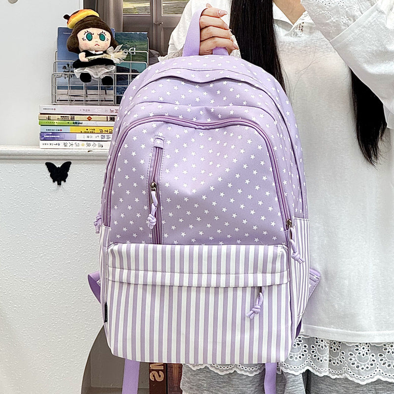 Stylish Star-Printed Large Capacity Backpack Kalsten