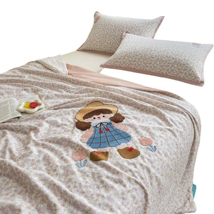 Women Cozy Bedspread with Playful Penguin Design Kalsten