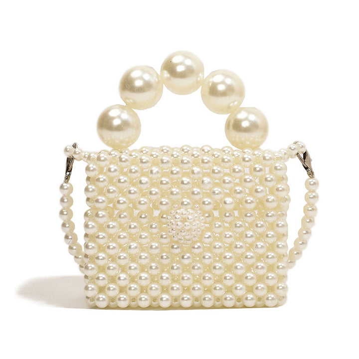 Pearl-Embellished Evening Handbag