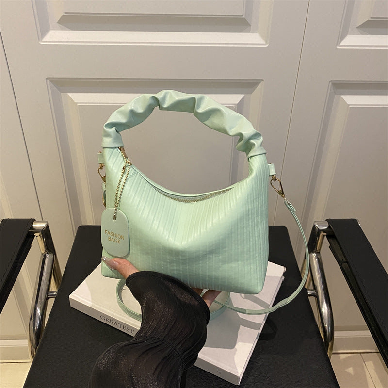 Ribbed Texture Shoulder Bag Kalsten