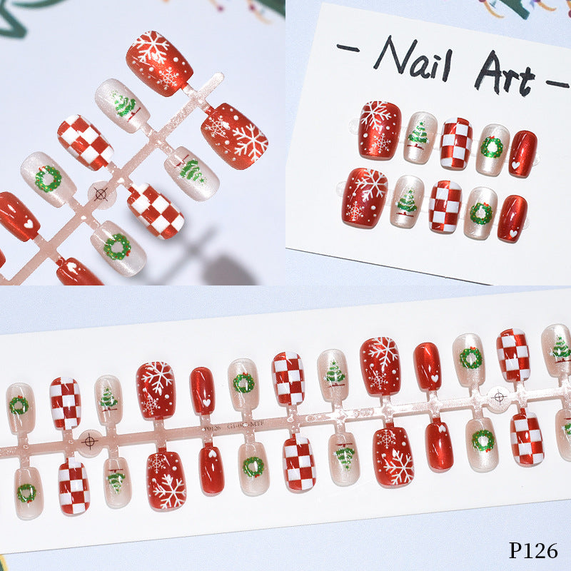 Holiday-Themed Press-On Nail Art Set Kalsten