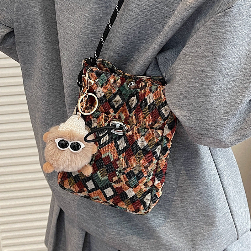 Geometric Pattern Crossbody Bag
