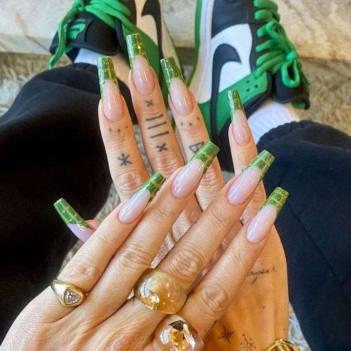 Artistic Acrylic Long Nail Extensions