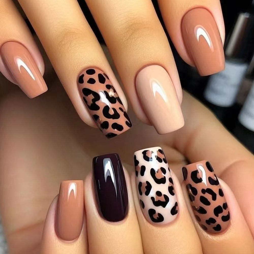 Chic Leopard Print Press-On Nails Kalsten