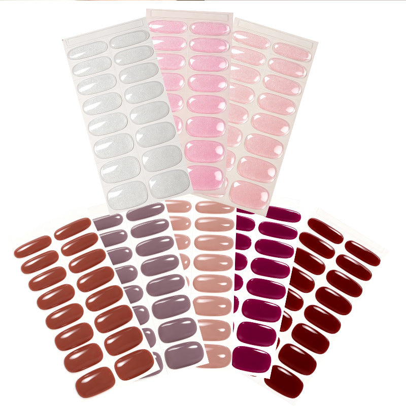 Glossy Press-On Nail Wraps