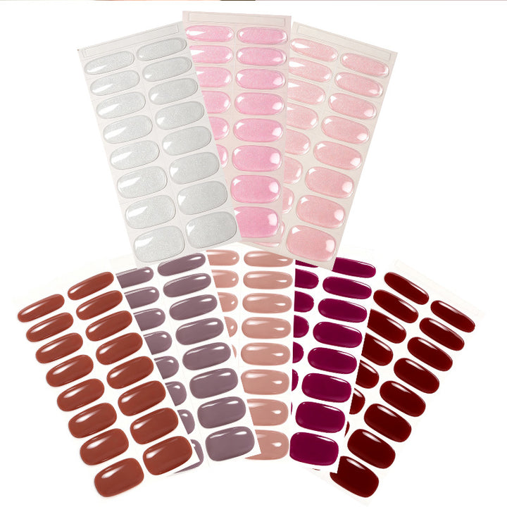 Glossy Press-On Nail Wraps
