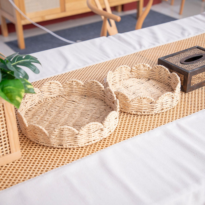 Decorative Woven Serving Trays Kalsten