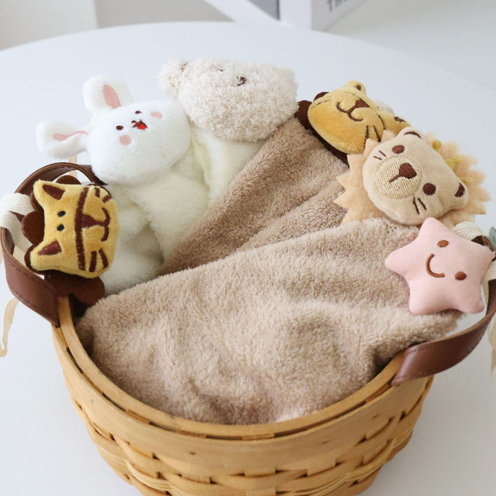 Plush Mouse Hooded Baby Bath Towel with Hanging Loop