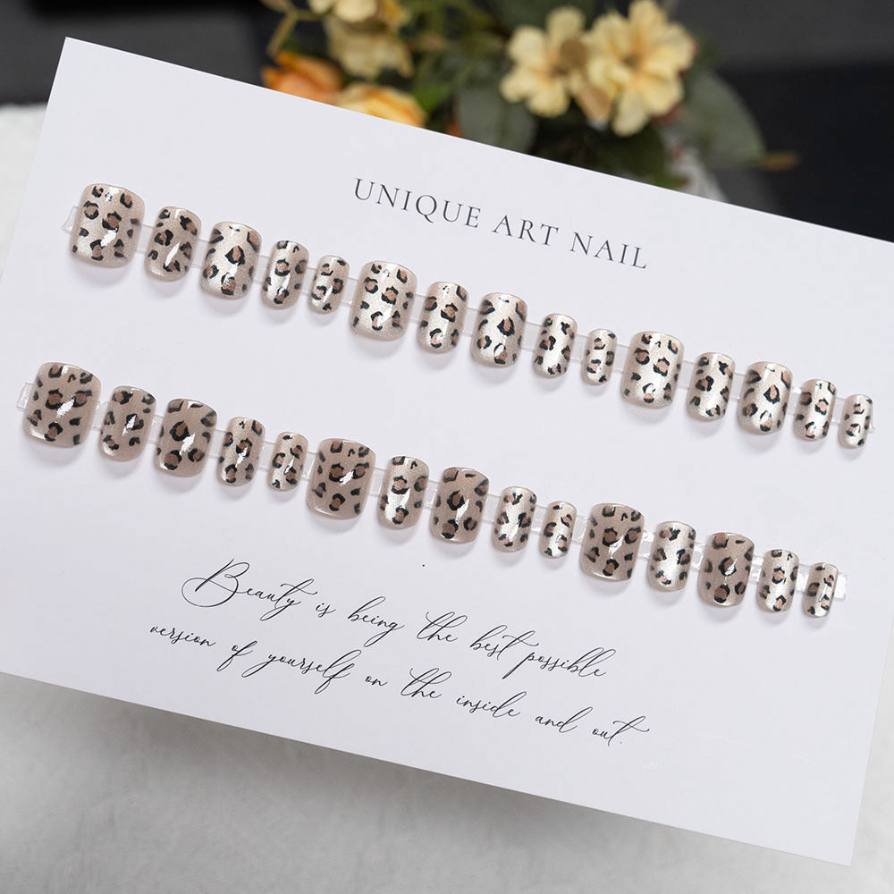 Trendy Animal Print Press-On Nails