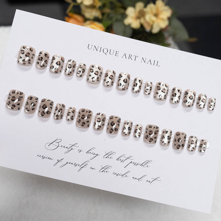 Trendy Animal Print Press-On Nails