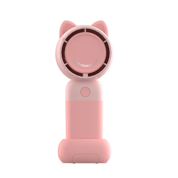 Women's Portable Handheld Fan with Cute Bear Design Kalsten