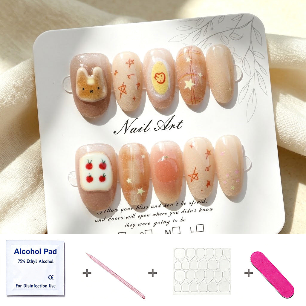 Playful Animated Character Nail Set