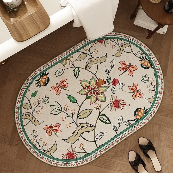 Decorative Oval Bath Mat