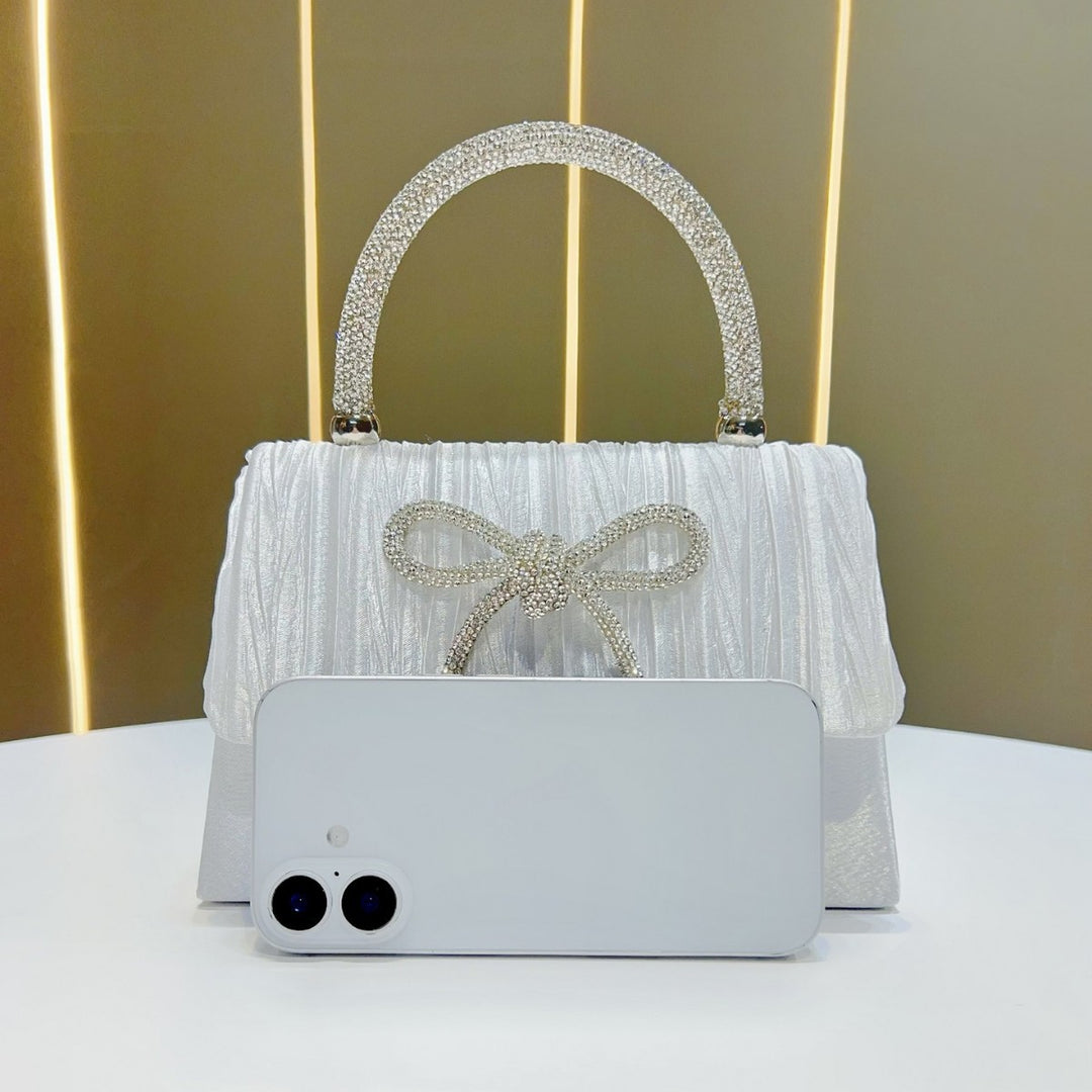 Elegant Textured Handheld Evening Bag