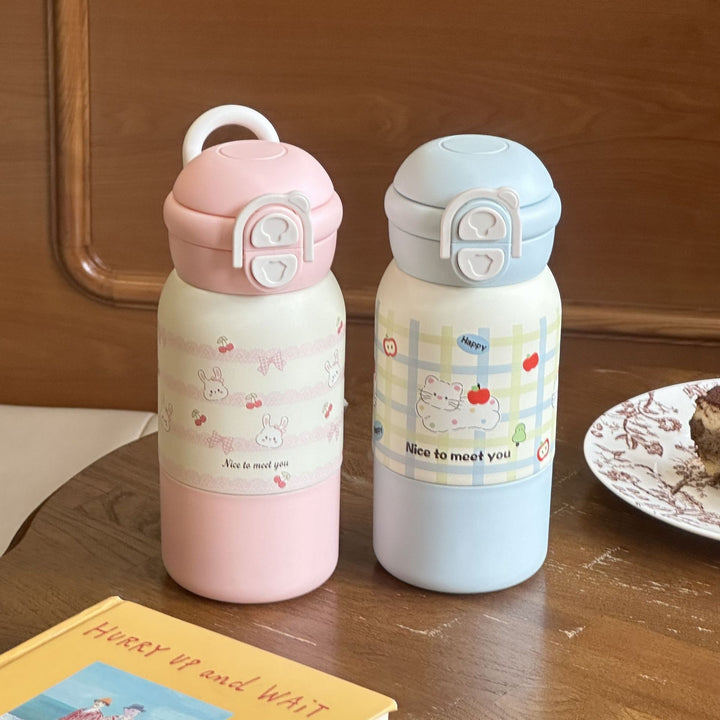 Women's insulated drinking bottle with practical flip lid and cheerful design Kalsten