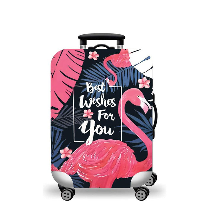 Women hard shell suitcase with stylish flamingo design Kalsten
