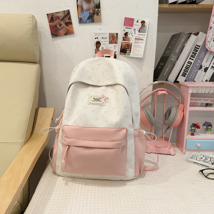 Stylish Printed Backpack with Fun Character Accents Kalsten