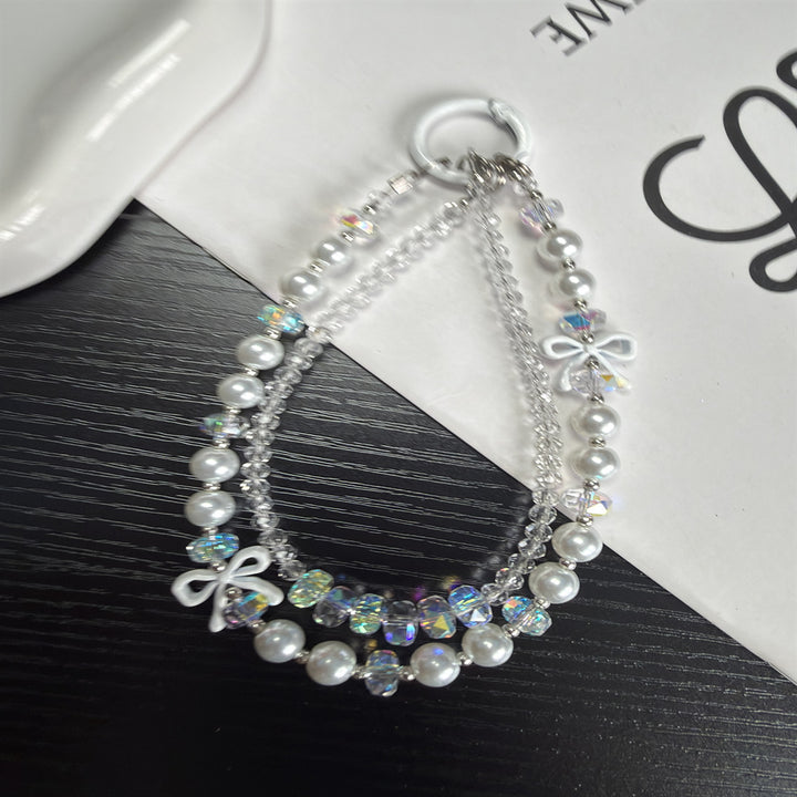 Elegant Pearl and Crystal Beaded Chain Kalsten