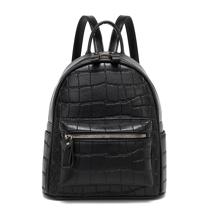 Crocodile-Embossed Mini Chic Backpack Kalsten