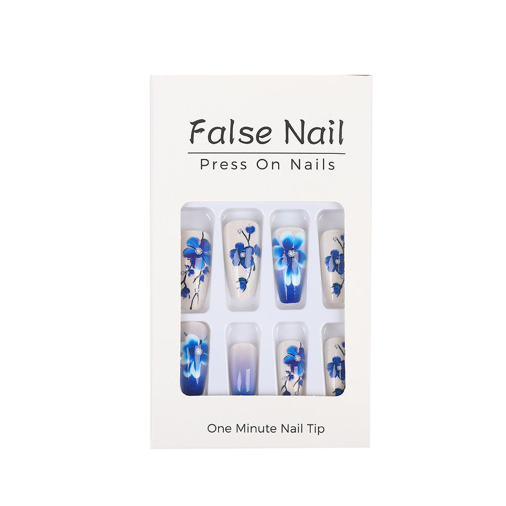 Artificial nails with floral accents Kalsten