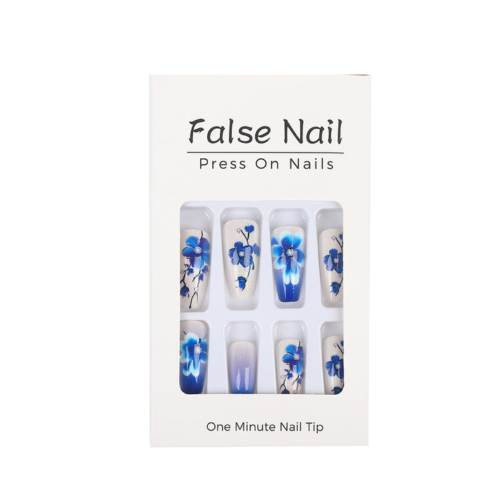 Artificial nails with floral accents Kalsten