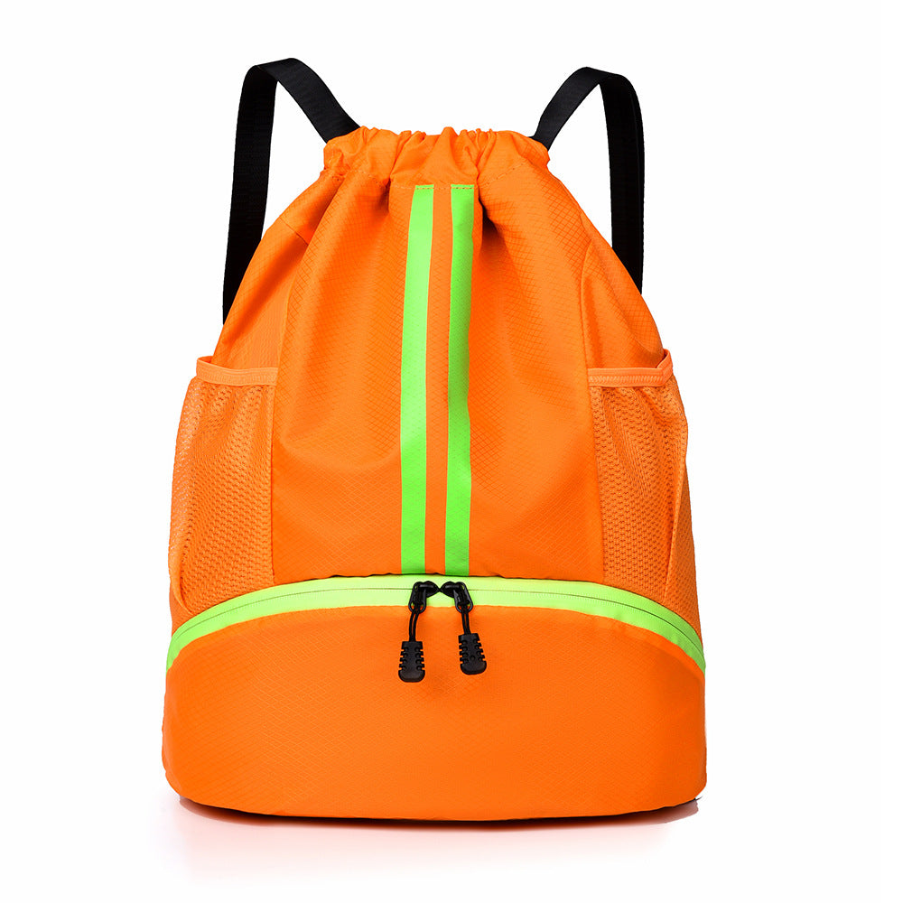 Sporty training backpack with breathable mesh sides and elastic drawstring Kalsten