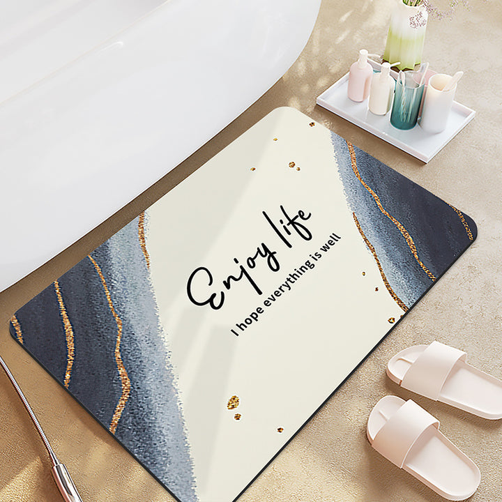 Motivational Display Bath Mat for Bathroom
