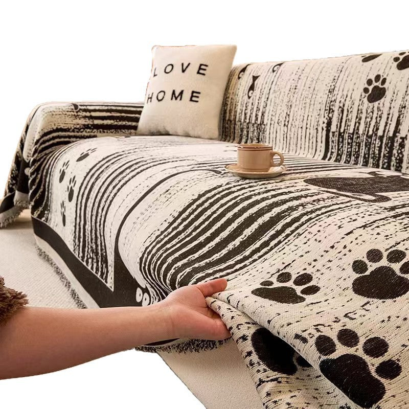 Animal Paw Print Decorative Throw Blanket