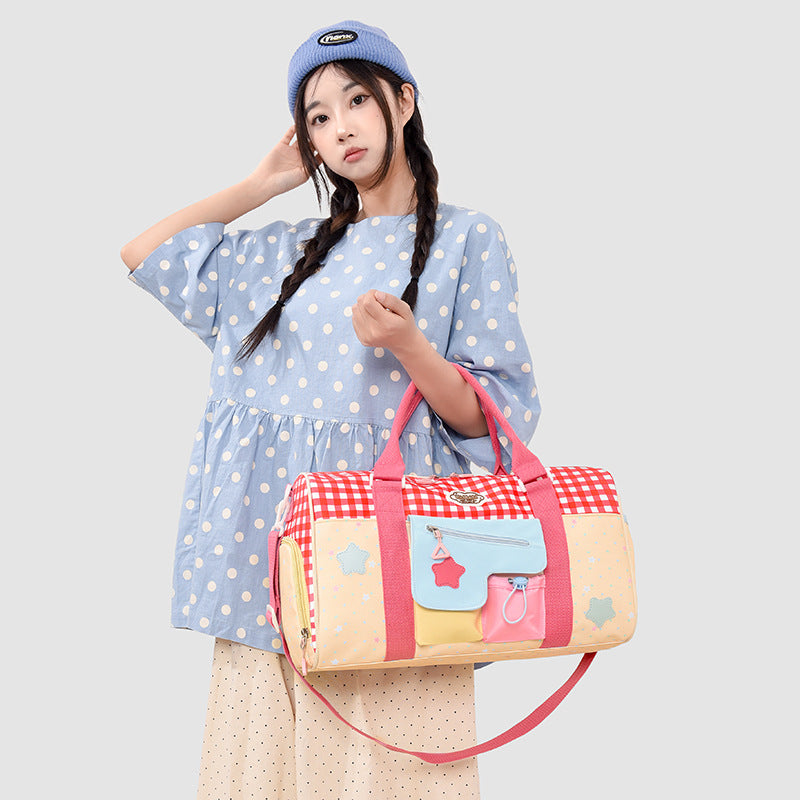 Colorful Patchwork Travel Duffel Bag Kalsten
