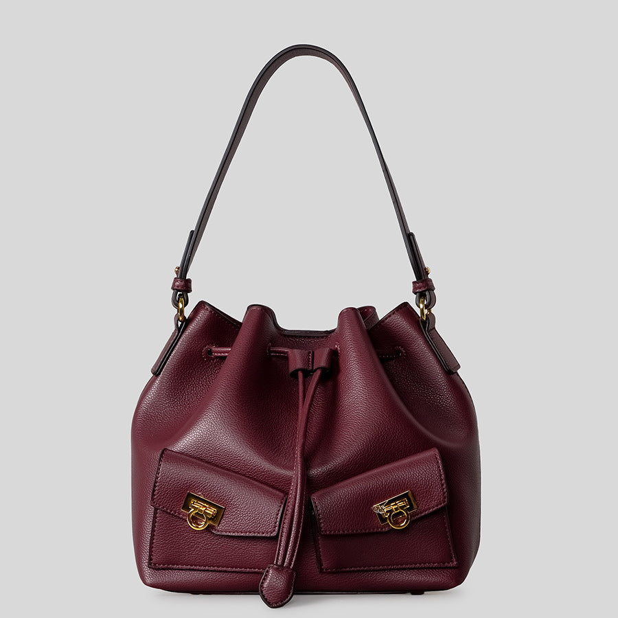 Leather Bucket Bag