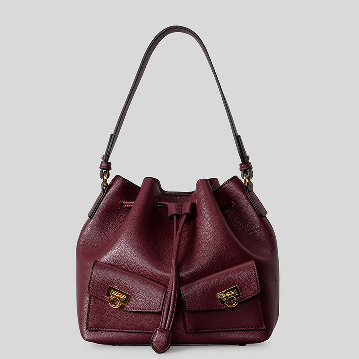 Leather Bucket Bag