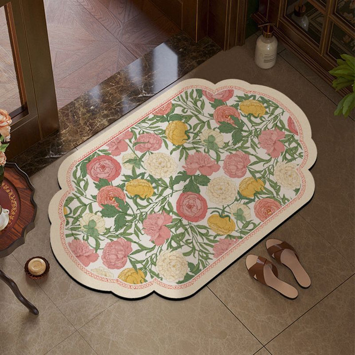 Floral Decorative Bath Mat Kalsten