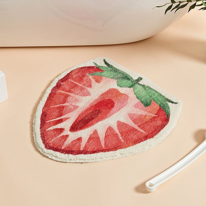 Avocado Shape Plush Bath Mat