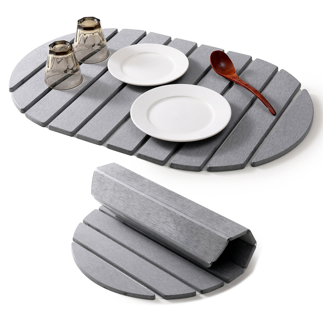 Decorative Marble Striped Kitchen Drying Mat