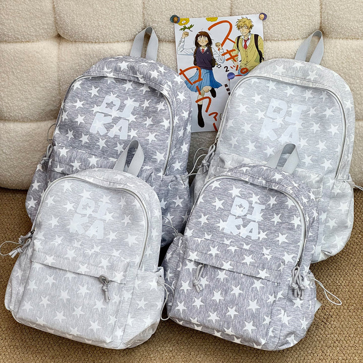 Stylish Star-Print School Backpack Kalsten