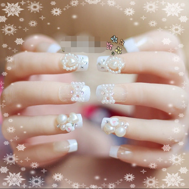 Elegant Decorative Press-On Nail Tips