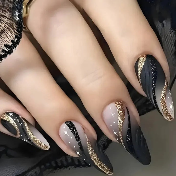 Decorative Glitter Ombre Nail Art Extensions Kalsten