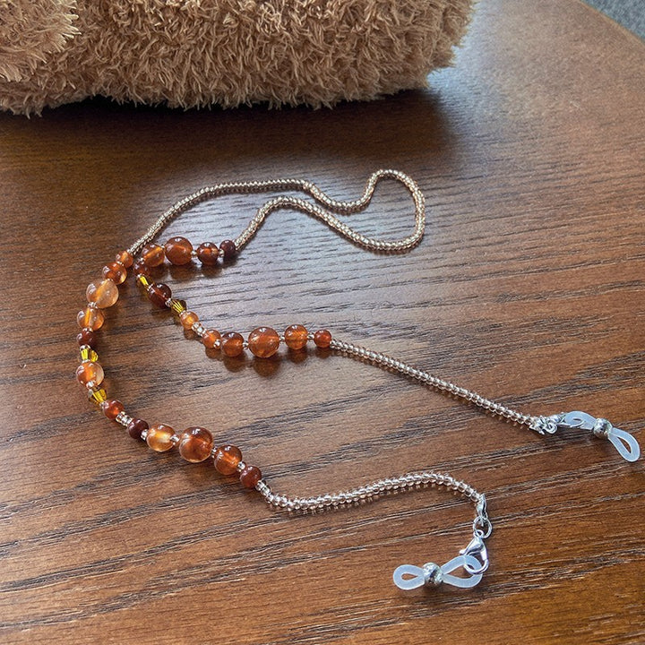 Stylish glasses holder chain with colorful accents Kalsten